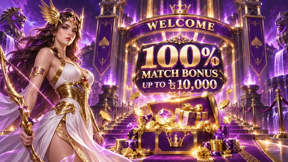 Modern online casino website homepage interface